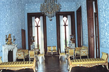 Голубая гостинная Воронцовский дворец Алупка Крым.